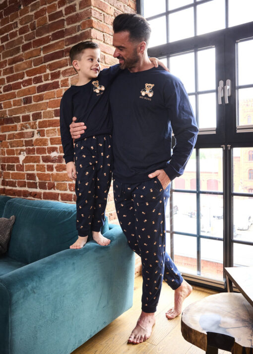 Piżama chłopięca Cornette 593/179 Big Boss 86-128 granatowy - obrazek 4