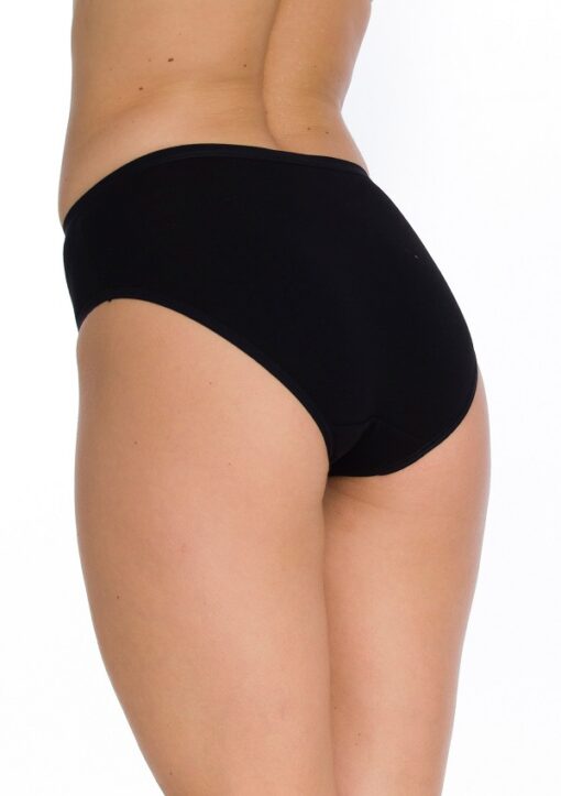 2-PACK Figi damskie KEY LPC-010 czarne bawełniane WYPRZEDAŻ - obrazek 3