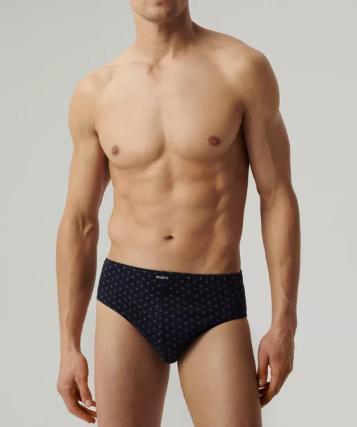 3-PACK Slipy męskie Atlantic Classic 3MP-188-GRA/NIE/NIEC bawełniane - obrazek 2