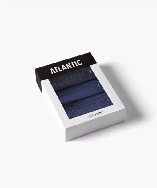3-PACK Slipy męskie Atlantic Classic 3MP-188-GRA/NIE/NIEC bawełniane - obrazek 7