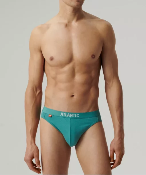 3-PACK slipy męskie Atlantic Sport bawełniane 3MP-094-NIE/NIEC/ZIEJ WYPRZEDAŻ - obrazek 2