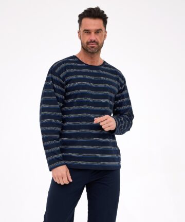 Alternative view of Piżama męska Cornette Various 138/55 długa granatowy