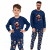 Piżama chłopięca Cornette Young Boy 966/173 Dog Christmas granatowy