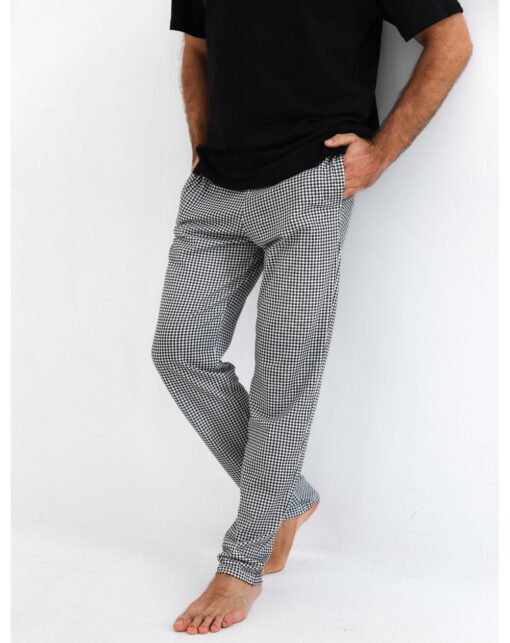 Piżama męska Sensis Pedro bawełniana czarny - obrazek 5