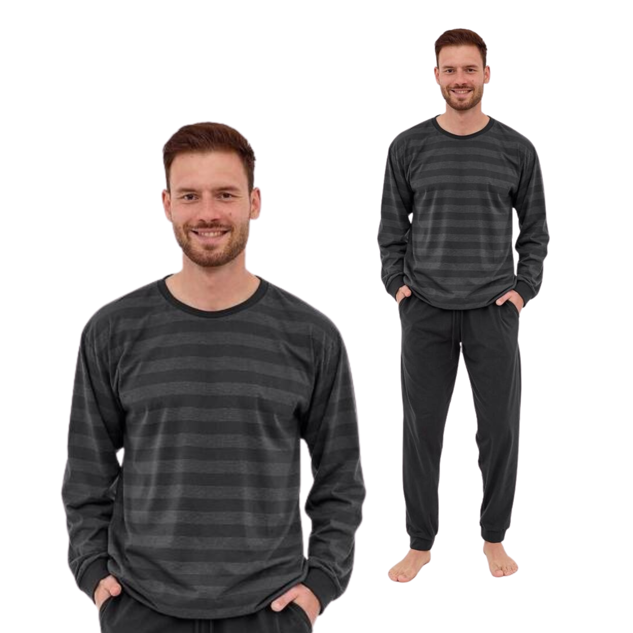 Piżama męska Cornette 117/280 Loose 15 grafitowy