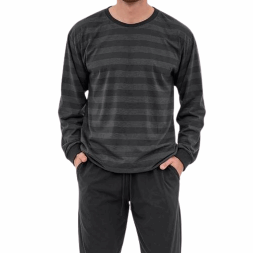 Piżama męska Cornette 117/280 Loose 15 grafitowy - obrazek 3