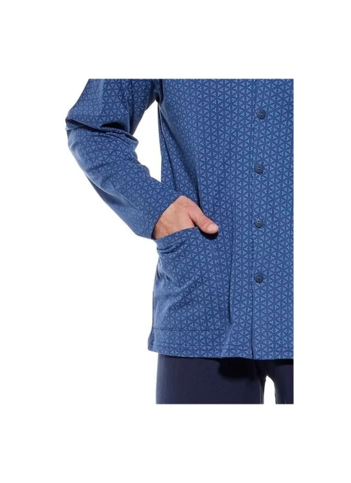 Piżama męska Cornette 114/66 bawełniana długa jeans - obrazek 4