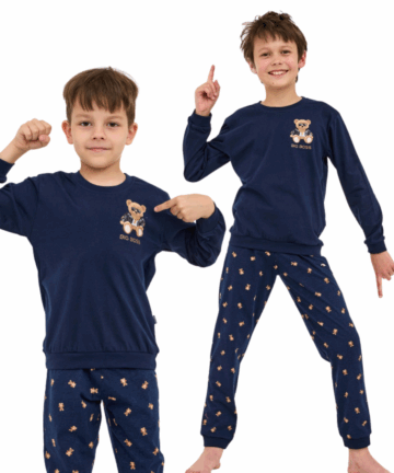 Piżama chłopięca Cornette 593/179 Big Boss 86-128 granatowy