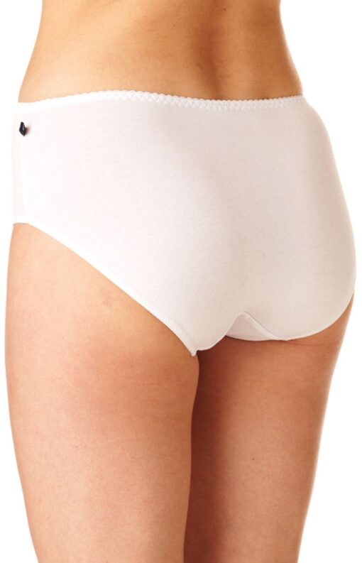 2-PACK Figi damskie KEY LPC-110 bawełniane białe WYPRZEDAŻ - obrazek 3