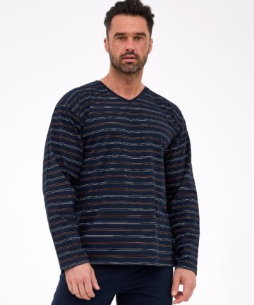 Alternative view of Piżama męska Cornette Various 139/45 długa granatowy