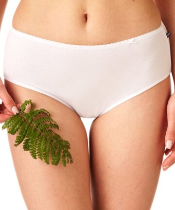 Alternative view of 2-PACK Figi damskie KEY LPC-110 bawełniane białe WYPRZEDAŻ