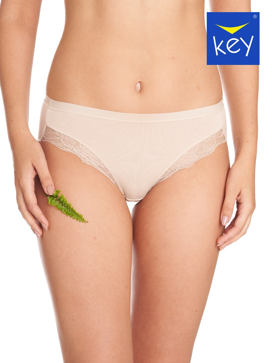2-PACK Figi damskie KEY LPC-141 beż WYPRZEDAŻ - obrazek 2