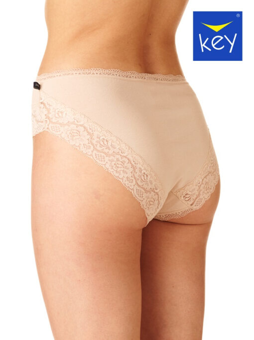 2-PACK Figi damskie KEY LPC-142 beżowe bawełniane WYPRZEDAŻ - obrazek 3