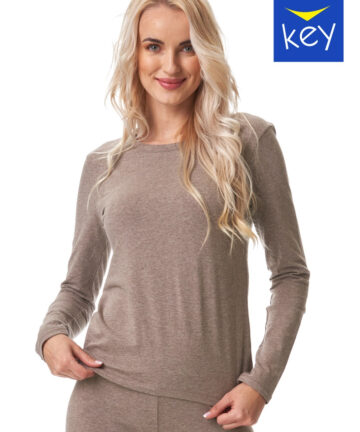 KOSZULKA KEY LVD-170 cappuccino WYPRZEDAŻ